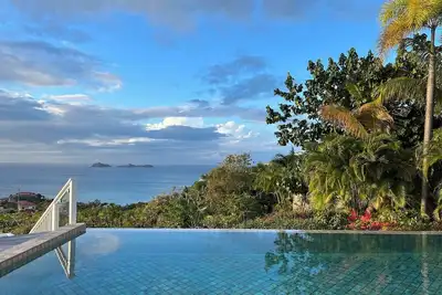 Image de Terre Indigo- 4 bedroom with Sunset views from the hillside above Nikki Beach