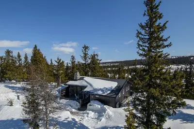 Image de En pleine nature : cabane avec sauna et vue