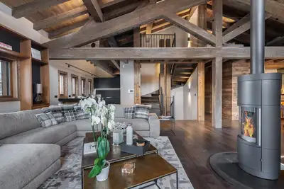 Image de Chalet neuf au Mont d'Arbois avec piscine, hammam, et chef cuisinier