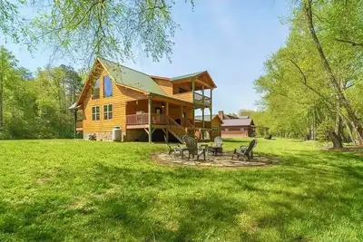 Image de A River Runs Through It! Riverfront relaxation on the Nottely River.