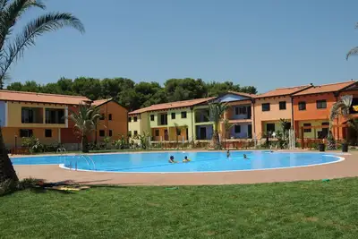 Image de Vacation home in the village blue shore 500 m from the sea with beautiful swimming pool