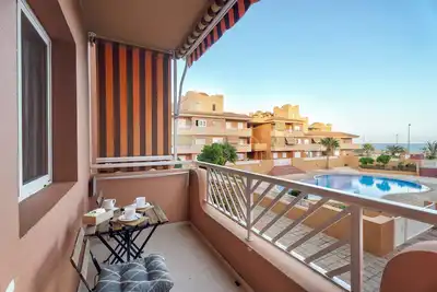 Image de Appartement de vacances 'Residencial La Gomera' avec vue sur la mer, piscine partagée et Wi-Fi