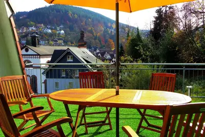 Image de Appartement de vacances \"Villa Fink étage mansardé\" avec vue sur la montagne, balcon privé et Wlan