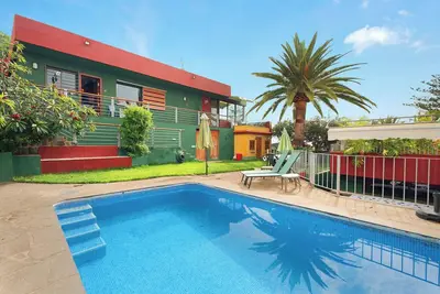 Image de Maison de vacances \"Villa Palmeras, un Remanso de Paz\" avec vue sur la mer, piscine privée et Wi-Fi