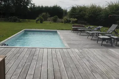 Image de Maison normande typique neuve 4p piscine chauffée à 1h50 de Paris