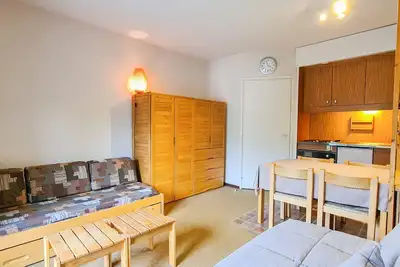 Image de Studio confortable, balcon sud, proche pistes, casier à ski