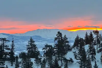 Tahoe Village condo in Stateline with mountain views, sleeps 4