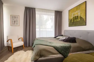 Image de Big, modern apartment, Ski In&Out with a beautiful view of hill Záhradište.