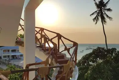 Image de Chambre B - côté droit, vue sur la mer, 3ème appartement, avec 2 invités