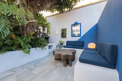 Image de Maison 'Bluehouseportixol' avec patio privé, proche marina, plage et cyclistes