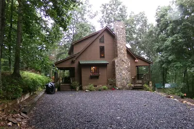 Image de Cabin Fireplace Mountains Game Room Jefferson, Nc