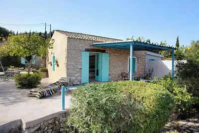 Image de Maison grecque en pierre « Sira Stonehouse 1 » avec vue mer, Wi-Fi et climatisation
