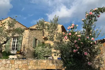 Image de La Rainette en Provence, chambre à l'écart dans propriété parsemée d'Oliviers.