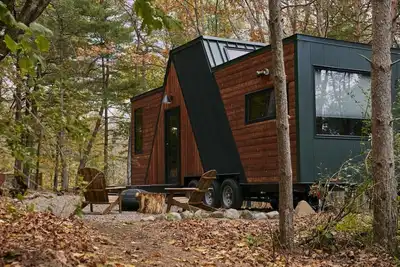 Image de Tiny house-Prestige-Douche-Vue sur Montagne-Cedar House