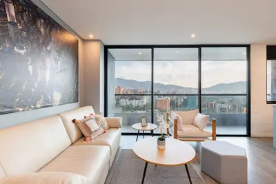 Image de Tasteful flat with amazing view in El Poblado wtih pool and gym