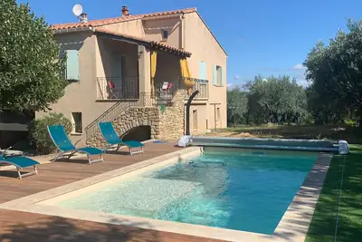 Image de Maison tout confort, maxi 6 pers, piscine privée, pleine nature, milieu oliviers