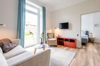 Image de Renovierte Ferienwohnung mit Terrasse im Erdgeschoss