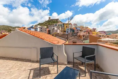 Image de Appartement dans le centre historique \"Casa Rocca\" avec vue sur le château depuis la terrasse