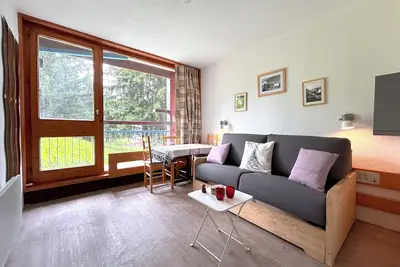 Image de Charmant studio équipé 2 pas des pistes Arc 1800 Charvet (Ménage & Linge inclus)