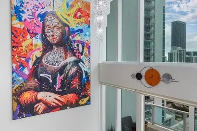 Image de Luxury \"Mona Lisa\" Loft, Center of Brickell, Garage Parking, Sleep 6, Nightlife