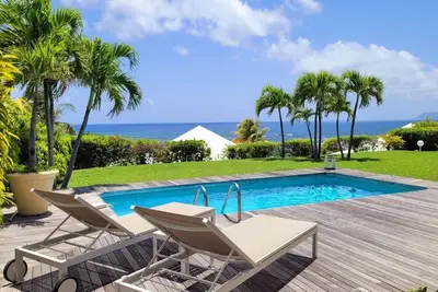 Image de Villa 14 Iguana Bay, piscine privée vue mer 180 degrés 3 chambres Saint François