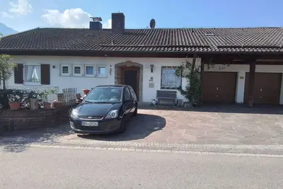 Image de Appartement \"Auszeit\" avec vue sur les montagnes, jardin partagé et Wi-Fi