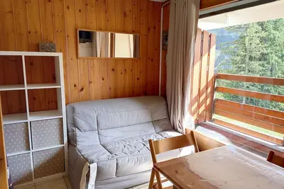 Image de Studio confortable · 4 personnes · Flaine Centre · Terrasse