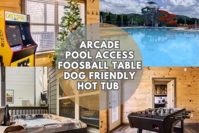 Image de Summer Getaway! Hot Tub, Arcade, Dog-Friendly, Foosball, 5mi Pool Access, Dollywood