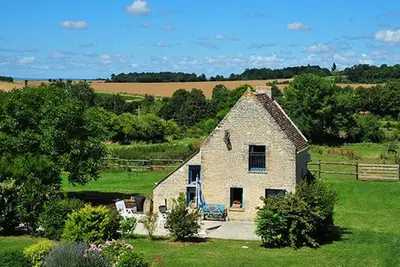 Image de Maison de vacances \"Le Bout Du Pré\" avec piscine chauffée partagée, terrasse privée et Wi-Fi