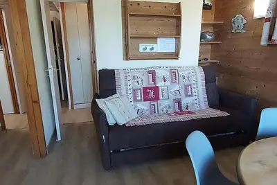 Image de À 50m des pistes de ski, Rez-de-chaussée, vue pistes de ski, terrasse, télévision, casier à ski