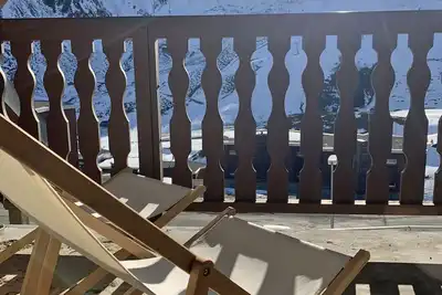 Image de T3 Duplex 8 couchages, vue sur pistes et piscine