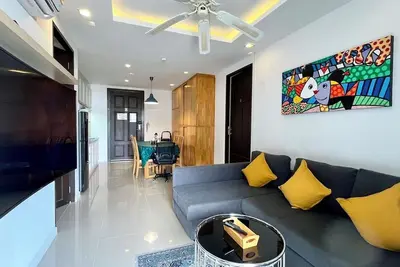 Image de 6-19 - Condo 2 chambres avec balcon et piscine partagée