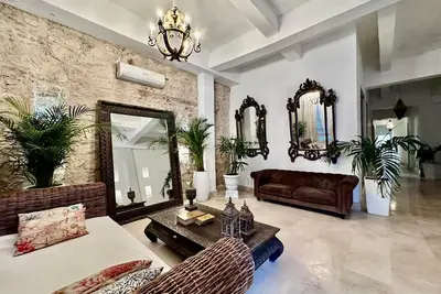 Image de Cartagena de Indias hermosa casa en el centro amurallado de la ciudad.