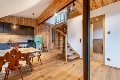 Image de Appartement 'Rotwandterhof Bienenstock' avec vue sur les montagnes, jardin partagé et Wi-Fi