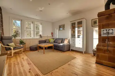 Image de Appartement 'Zum Alten Wärterhaus Erdgeschoss' avec vue sur le lac, terrasse partagée et Wi-Fi