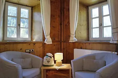 Image de Appartement 'Widum Obernberg Nikolaus Bergsuite' avec vue sur la montagne, terrasse et Wi-Fi