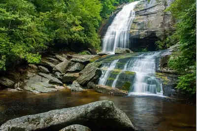While in Sapphire, check out the Whitewater Falls!