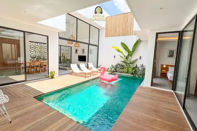 Image de Avilla Paradise: 4br Zen Tropical Lux Villa Central Canggu Batu Bolong