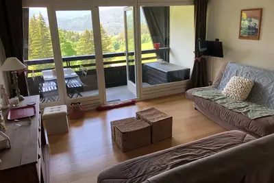 Image de Studio cabine 35m2 à Villard-de-Lans, balcon sud, 4-5 pers, parking, navette gratuite.