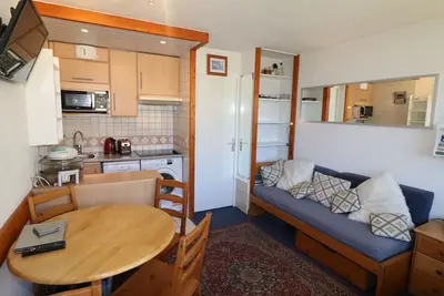 Image de Studio confortable avec balcon près des pistes, WiFi inclus