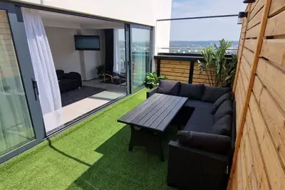 Image de Schöne Penthauswohnung Top Aussicht Über die Stadt