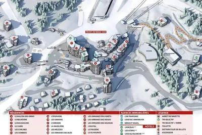 Image de Centre station, 3ème étage, balcon, télévision, casier à ski, 30m², Les Orres