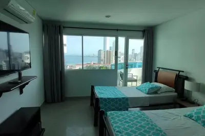 Image de Luxury Semi Penthouse - Best views from Balconies: Old City, Ocean, Tierra Bomba