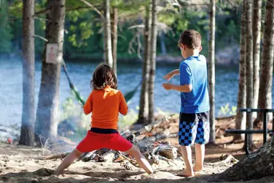 Image de Bear Mountain Guest Lodge. 560 Wooded Acres on Howard Lake with Private Beach