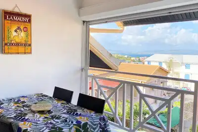Image de Ti Caraïbes, 4 pers, piscine, vue mer