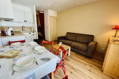 Image de Studio cosy avec balcon, 4 couchages à Vars, proche pistes et commerces