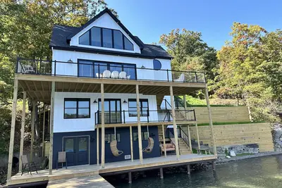 Meticulously designed waterfront, 4 level home, on sought after Keuka Lake!