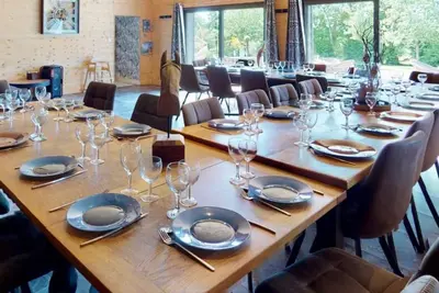 Image de Cornillières Maisonnettes 35 pers : tonneaux, jacuzzi, jeux