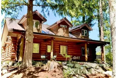 Image de Log House on Vancouver Island