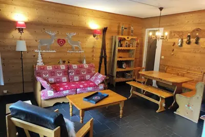 Image de Appartement de vacances 'Morzine' avec vue sur la montagne et balcon